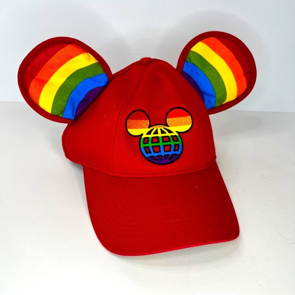 Disney Other - Disney Rainbow Ears Walt Disney World Baseball Cap for Adults Mickey Mouse Pride